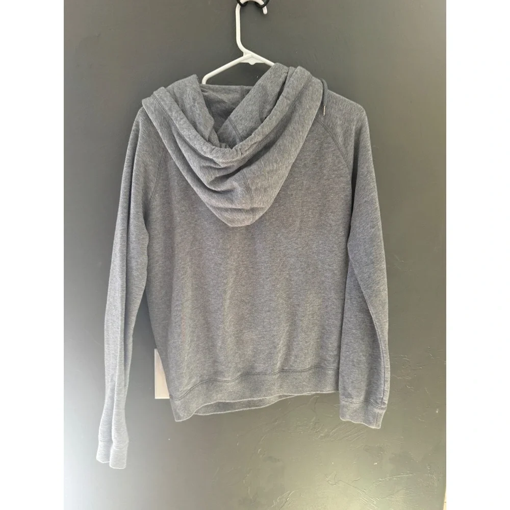 Nike Mens Gray Camo Logo Funnel Neck Hoodie Sweatshirt Medium Raglan Pullover‎